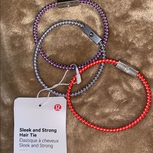 Sleek and Strong Hair Ties 3pc